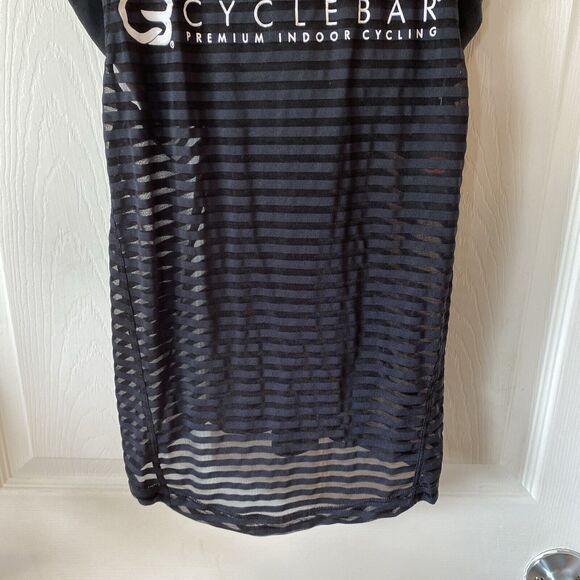 Cyclebar Black Striped Tank Top - Picture 3 of 9